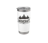 Bushcraft Skills Outdoor Survie Nature Camping Gobelet isotherme en acier inoxydable double paroi