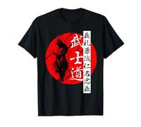 Bushido Code Samouraï Kanji Guerrier T-Shirt