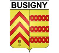 Busigny 59 ville Stickers blason autocollant adhésif - Taille : 8 cm