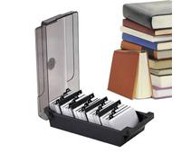 Business Card Case - Name Cards Storage Box, Stainless Steel Business Name Card Case, Keep It In Immaculate Condition, Multifunctional Busines Cards Organizer, With A-Z Alphabet Tabs, Large Capacity B
