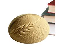 Business Card Stand - Wheat Texture Display Organizer, 9x6cm 3D Bread Business Card Holder for Networking, Desktop Desk Accessory, Workplace Display with Artisan Aesthetic, Office Tool for Counter