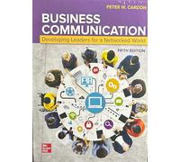 Business Communication: Developing Leaders for a Networked World