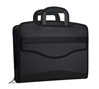 Business Document Sac Messenger travail Porte-documents Tissu imperméable classeur Sac de voyage Portefeuille Porte-documents pour ordinateur portable Sac à main extensible Malette fichiers Sac Coque pour Réunion Bureau & Home