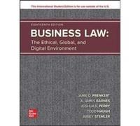 Business Law The Ethical Global and Digital Environment ISE by Abbey Stemler Abbey Stemler (Auteur)