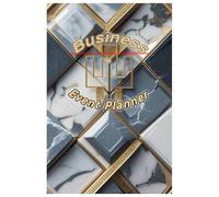 Business - Marble & Gold Event Planner: Luxury Organizer for Meetings, Conferences, Project Planning, Notes & Professional Scheduling