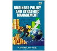 Business Policy And Strategic Management - Dr. Neeraj - Amazon Digital Services LLC KDP - Livre en Anglais Dr. NeerajDr. Neeraj (Auteur)