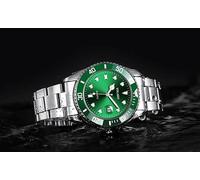 Business Series Montre à Bracelet en Acier pour Hommes Montre à Quartz pour Hommes, Sport, Fashion Calendar Waterproof Rotatable Moment