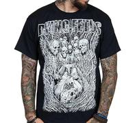 Business Shirts Crew Neck Dying Fetus Men's Treachery Short Sleeve T-Shirt Short Sleeve Tee Shirts for Men Black 3XL