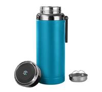 Business Smart Bouteilles d'eau avec affichage de la température en acier inoxydable, tasses isothermes, boucle de transport, sans BPA, double paroi sous vide, étanche, tasse à café et thé à large