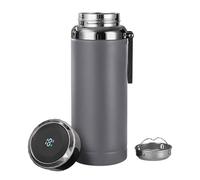Business Smart Bouteilles d'eau avec affichage de la température en acier inoxydable, tasses isothermes, boucle de transport, sans BPA, double paroi sous vide, étanche, tasse à café et thé à large