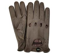 BUSINESS SQUARE BS Gants de Conduite pour Hommes Style Vintage Rétro Cordes Classiques à Trous de Articulation (Marron (Chocolat), XXL)