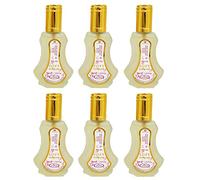 Business Square BS - Lot de 6 Parfums Musc SOFT Al Rehab 35 ml - Notes Gourmandes Caramel, Agrumes, Vanille, Sucré, Poudré - Eau de Parfum Oriental Unisexe Homme Femme Attar Arabe - Fabriqué à Dubaï