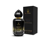 Parfum Royal Gold 50ml El Nabil - Eau de Parfum Unisexe, Parfum Arabe, Parfum Musc, Parfum Homme, Attar Femme, Musc Halal NOTES: Jasmin, Rose, Vanille, Doux, Musc, Ambre gris