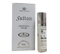 Business Square - Musc Parfum Al Rehab SULTAN 6 ml Sans Alcool - Notes d'Agrumes, Jasmin, Musc et Bois de Santal - Huile de Parfum Orientale pour Femme et Homme - Fabriqué à Dubaï