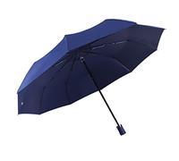 Business Ten Bone Color Plastic Parasol Protection Three Fold Sunny Outdoor Sun Multifunctional Umbrella (Mug)