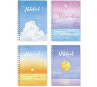 Busnos Agendas Et Carnets 2026, Lot De Quatre Agendas Hebdomadaires/Mensuels à Couverture Rigide/Reliure Spirale, Pour La Maison/l'École/Le Bureau