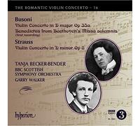 Busoni, Strauss : Concertos pour Violon. Becker-Bender, Walker