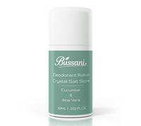 Bussani Déodorant à bille pour enfants - Parfum concombre et aloe vera - Sans aluminium, pierre de sel cristalline, doux pour la peau - Pour garçons, filles, adolescents - 60 ml (concombre - 1 pièce)