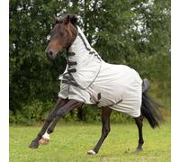 BUSSE Couverture anti-mouches d'extérieur Sunshine II, argent (anthracite), longueur du dos 115 cm