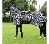 BUSSE Couverture d'équitation Tapis Cheval MOSKITO Zebra III (longueur du dos 145 cm)