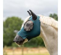 BUSSE Masque Anti-Mouches TWIN FIT FLEXI PLUS - bleu canard - Poney
