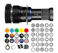 Bussi MG06 Max Profoto Mount Kit de snoot optique avec 40 Gobos, lentille optique 36° pour photographie et studio vidéo, lampe GOBO (monture Profoto)