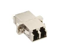 bussola duplex lc lc per fibre ottiche single mode, corpo in metallo, manicotto ceramico, montaggio a pannello