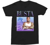Busta Rhymes Hip Hop Throwback Unisex O-Neck 100% Cotton Short-Sleeve T-Shirts Black XXL