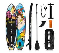 Bustart X Matchu - Art Collection - Stand Up Paddle Gonflable - 320x81x15 Cm Multicolore