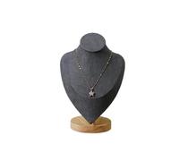 Buste Bijoux 1 cadre de présentation for collier, modèle portrait, pendentif, bijoux, collier(GRAY,S)
