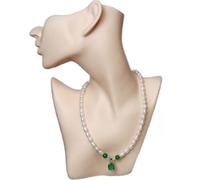 Buste bijoux couleur chair | Buste mannequin bijoux comme présentoir pour chaînes / boucles d'oreilles | Mannequin Femme Tête / Epaule pour présentations de bijoux | Présentoir de chaînes boucles d'or