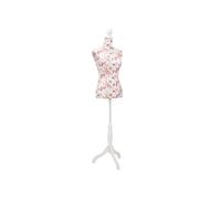 Buste de couture de femme en coton blanc motifs à rosiers