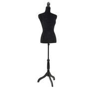 vidaXL Buste de couture Mannequin de Femme Noir 30028