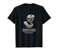 Buste de l'Empereur Grec - Memento Mori Memento Vivere Citation Tee T-Shirt