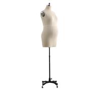Buste de mannequin féminin avec base en métal amovible - Grande taille - Pour couture et confection de patrons de vêtements