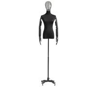 Buste de mannequin féminin avec support et bras - Buste de présentation réaliste pour couture et création de patrons