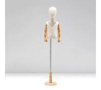 Buste de mannequin réglable pour enfant de 4 ans - Forme de robe en bois pour vitrines de vente au détail, vitrines de magasin de vêtements et expositions de mode - Modèle idéal pour enfants