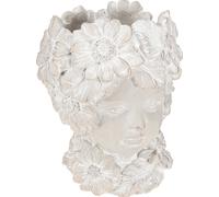 Buste Déco Femme comme sculpture en pierre Cache-pot pour l'intérieur et l'extérieur