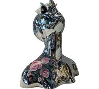 Buste design dame fleurie Statue sculpture Figure Décoration