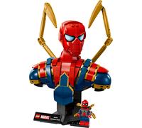 LEGO | Marvel Buste d’Iron Spider-Man - Set de Construction & Maquette à Exposer pour Adulte - Bras Mobiles, Tête Rotative & Minifigurine de Super-Héros - Cadeau Collector pour Fans des Avengers 76326