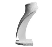 Buste Mannequin pour Bijoux Faux cuir Mannequin bijoux collier présentoir cou buste support vitrine spectacle décorer(Ice velvet 22CM)