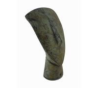 Buste miniature de reproduction grecque antique tête de bronze
