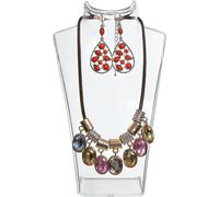 Buste présentoir à bijoux, support pour colliers, présentoir à bijoux en plastique, support pour boucles d'oreilles, support pour bijoux, support pour chaînes pour bijouteries - magasins, présentoir p