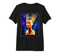 Buste Statue Égyptienne Reine Néfertiti T-Shirt Haut de Gamme