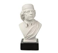 Buste/Statue en marbre du Colonel libyen Mouammar Kadhafi 11,5 cm