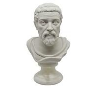 Buste Statue Pythagore Reproduction Buste Marbre et Résine Sculpture 15cm 350g Toscane Peint à la Main Idée Cadeau Maison