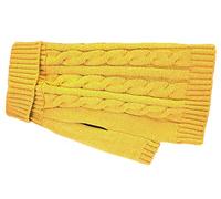 Buster & Beau Pull de Luxe Charlton en Tricot torsadé pour Chien en Moutarde Doux, Chaud et Confortable, Grande Taille pour extérieur et intérieur, Facile à Porter, pour Toutes Les Races
