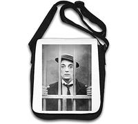 Buster Keaton Sac à bandoulière Motif cellule de prison Blanc