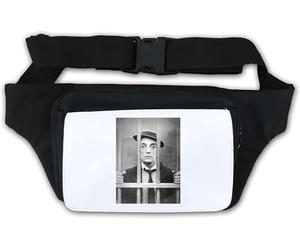 Buster Keaton Sac banane pour photo Motif acteur légendaire Blanc
