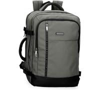 Buster Sac À Dos De Cabine Pour Ordinateur Portable 15,6"" Gris 30 X 44 X 18 Cm Polyester Avec Détails En Cuir Synthétique 23,76 L, Gris, Sac À Dos De Cabine Pour Ordinateur Portable Gris